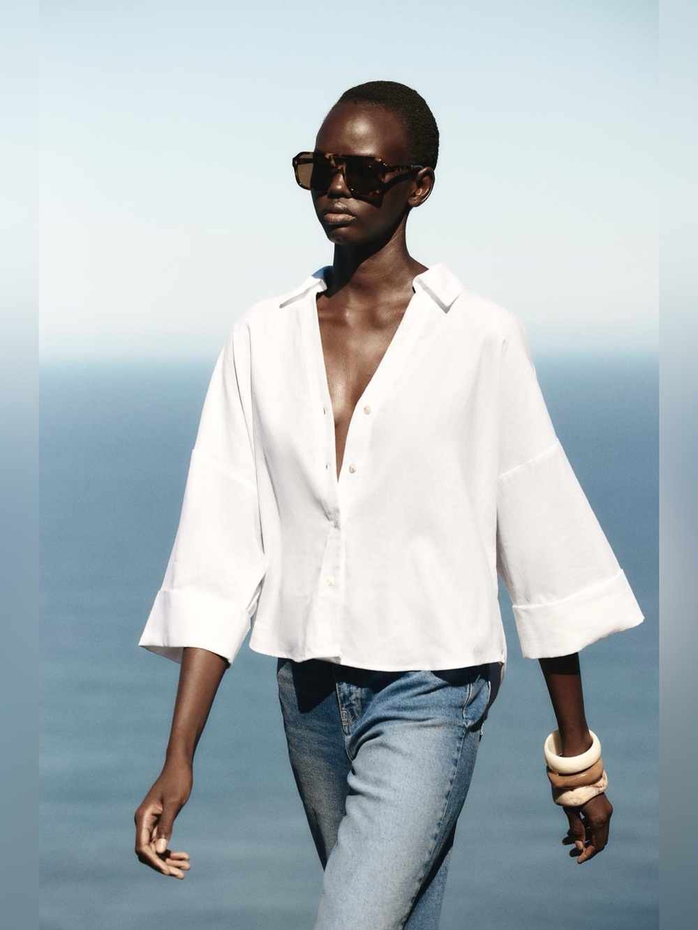 Zara Linen blouse